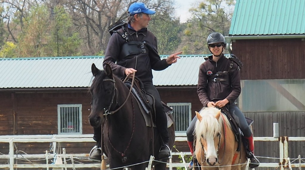 Training at Stajnia Grom, Poland